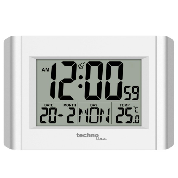 Годинник настільний Technoline WS8002 White (WS8002)