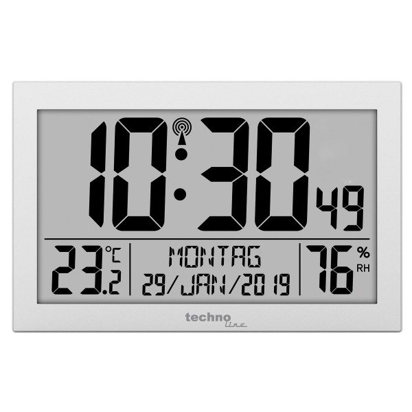 Фото - Настенные часы Technoline Годинник настінний  WS8016 Silver  DAS301204 (WS8016)