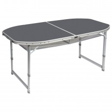 Стіл Bo-Camp Case Model Oval 150x80 cm Grey (1404399)