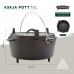 Казан з кришкою Groenberg Askja Pot 33 cm / 10 L Black (266018)