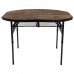 Стіл Bo-Camp Woodbine Oval 100x70 cm Black/Wood look (1404185)