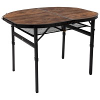 Стіл Bo-Camp Woodbine Oval 100x70 cm Black/Wood look (1404185)  (Безкоштовна доставка)