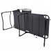 Ліжко розкладне Bo-Camp Sun Lounger With Sunscreen 5 Positions Grey (1304492)