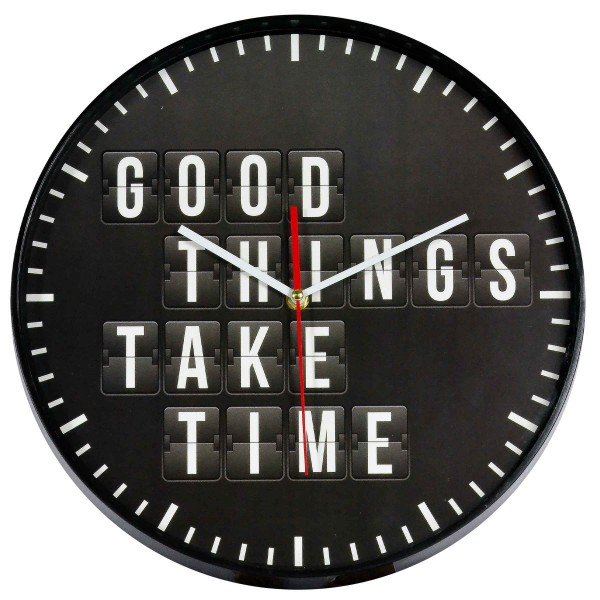 Фото - Настенные часы Technoline Годинник настінний  775485 Good Things Take Time  DAS301 (775485)