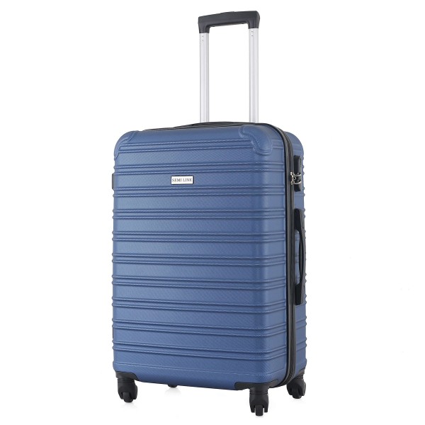 Photos - Luggage Semi Line Валіза  24" (M) Blue  DAS302600 (T5635-2)