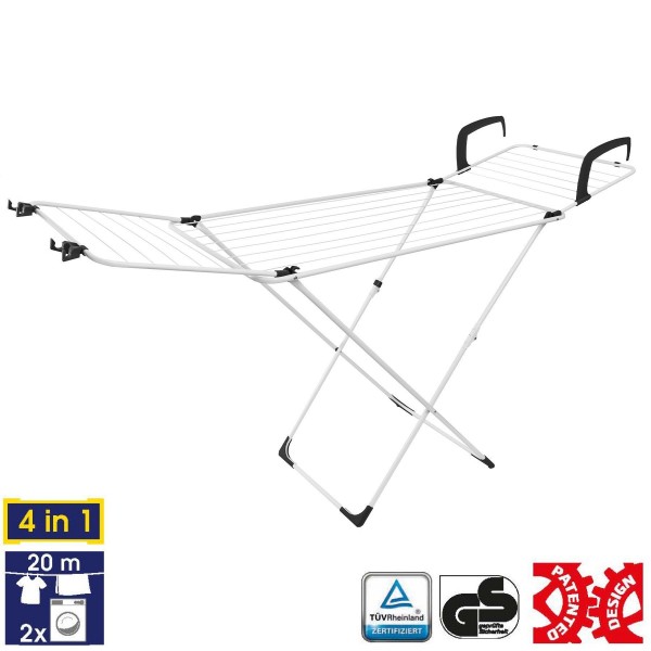 Сушарка для білизни підлогова Casa Si Flex Dry 4in1 White/Black (CS92970002)