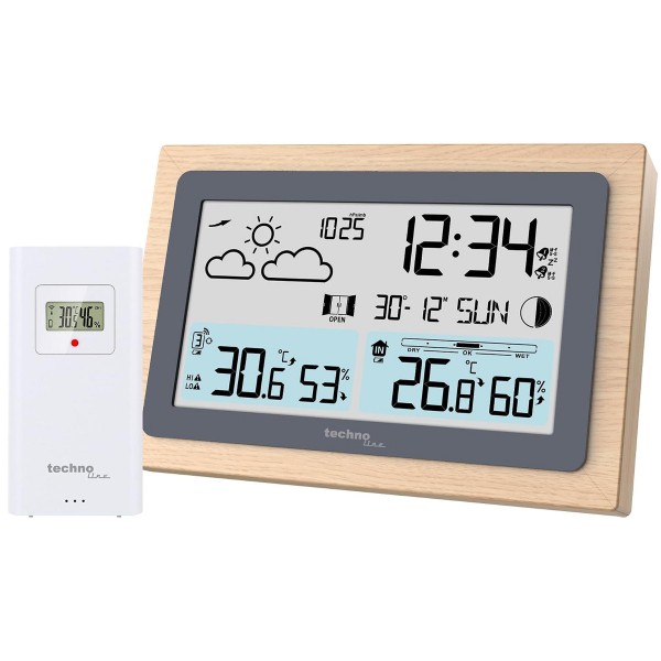 Метеостанція Technoline WS6785 Graphite/Wooden Frame (WS6785)