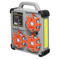 Комплект ліхтарів професійних Mactronic X-Flare (30 Lm) Red/Blue/Amber Recharg 12/220V (PSD0112)  (Безкоштовна доставка)