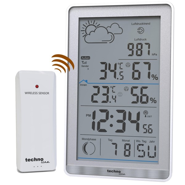 Метеостанція Technoline WS9218 Silver (WS9218)