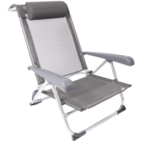 Крісло розкладне Bo-Camp Saint-Tropez Grey (1204796)  (Безкоштовна доставка)