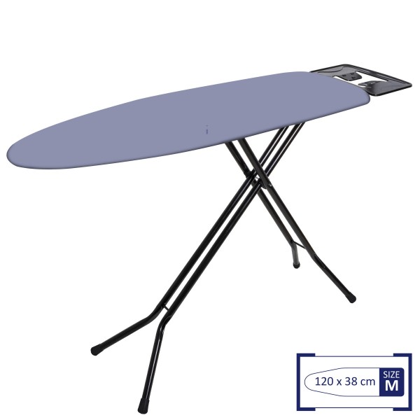 Дошка для прасування Casa Si Superstandard Basic Metallic 120x38 Black/Plain Silver (CS95150G409)