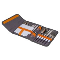 Набір столових приборів Bo-Camp Picnic 16 Pieces 4 Person Grey (7504340)  (Безкоштовна доставка)