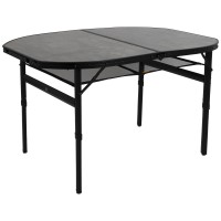 Стіл Bo-Camp Northgate Oval 120x80 cm Black/Grey (1404187)  (Безкоштовна доставка)