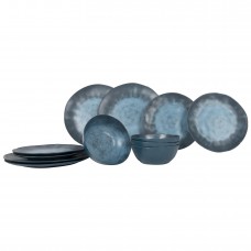 Сервіз столовий Gimex Tableware Stone 12 Pieces 4 Person Dark Blue (6917100)