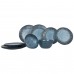Сервіз столовий Gimex Tableware Stone 12 Pieces 4 Person Dark Blue (6917100)