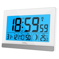 Годинник настільний Technoline WS8056 White/Silver (WS8056)  (Безкоштовна доставка)