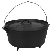 Казан з кришкою Bo-Camp Dutch Oven Cast Iron 31 cm / 7.1 L Black (2122415)