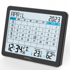 Годинник-календар настільний Technoline WT2600 Black (WT2600)