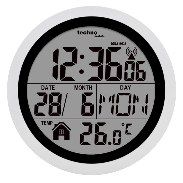 Годинник настінний Technoline WT3005 Bath Clock Silver (WT3005)