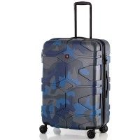 Валіза Swissbrand Drone 2.0 (L) Camo Blue (SWB_LH21DRO2601L)  (Безкоштовна доставка)