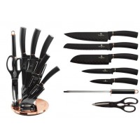 Набір ножів на акриловій підставці Berlinger Haus Black Rose Collection (BH-2421)