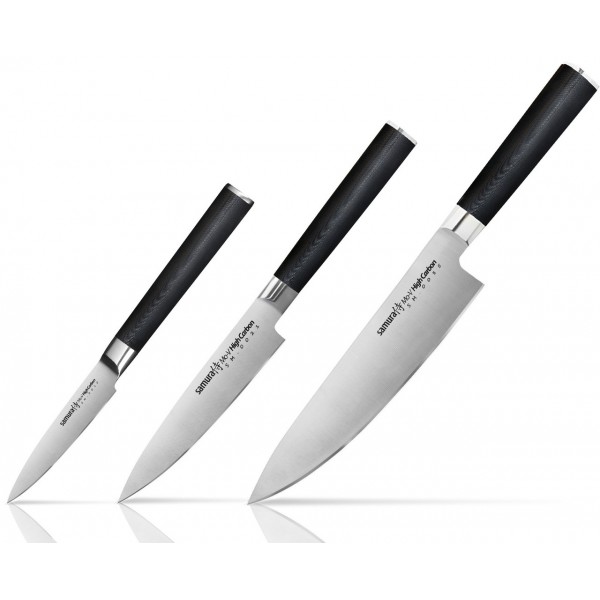 Набір із 3 кухонних ножів Samura Mo-V (SM-0220)