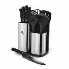 Набір кухонного приладдя та ножів Berlinger Haus Black Silver Collection (BH-6247)
