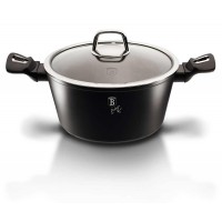 Каструля Berlinger Haus BLACK SILVER Collection з кришкою 4.1 л (BH-1852)