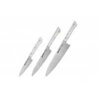 Набір кухонних ножів із 3 предметів Samura Harakiri Acryl (SHR-0220AW)