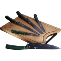 Набір ножів з обробною дошкою Berlinger Haus Emerald Collection (BH-2551)