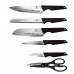 Набір ножів із 7 предметів Berlinger Haus Black Silver Collection (BH-2796)