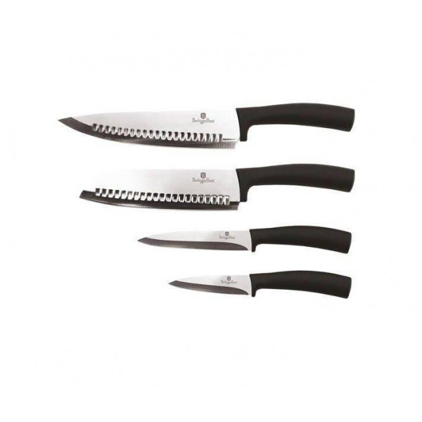 Набір ножів Berlinger Haus Black Silver Collection 4 предмети (BH-2466)