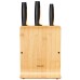 Набір кухонних ножів з бамбуковим блоком Fiskars Functional Form (1057553)