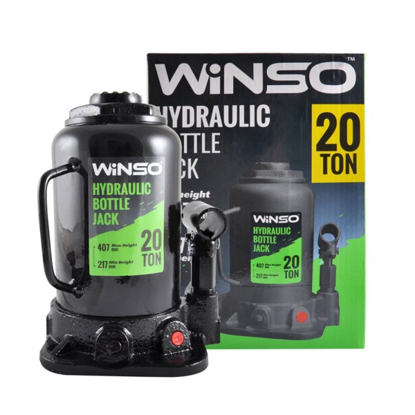 Домкрат гідравлічний пляшковий Winso 20т 217-405мм