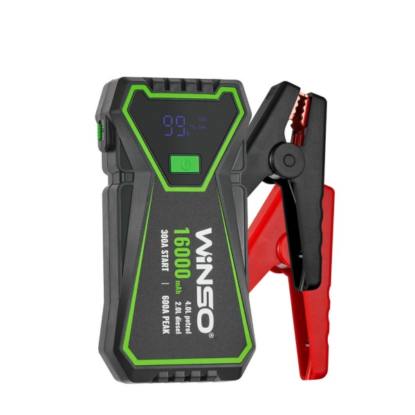 Пусковий пристрій Winso Jump Starter 300A/600A 16000mAh