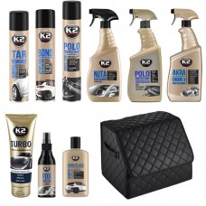 Базовий набір професійної автохімії K2 з органайзером (10 од.)