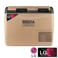 Холодильник автомобільний Brevia 39л (компресор LG) двокамерний 23405  (Безкоштовна доставка)