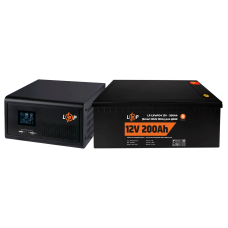 Комплект резервного живлення LP (LogicPower) ДБЖ + літієва (LiFePO4) батарея (UPS 1000VA + АКБ LiFePO4 2560W)  (Безкоштовна доставка)