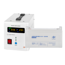 Комплект резервного живлення LogicPower ДБЖ + мультигелева батарея (UPS 800 + АКБ MG 1440W)  (Безкоштовна доставка)