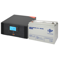 Комплект резервного живлення LP (LogicPower) ДБЖ + мультигелева батарея (UPS B1500 + АКБ MG 1200W)  (Безкоштовна доставка)