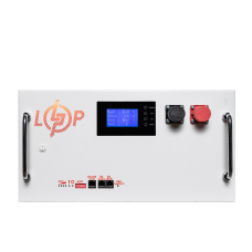 Акумулятор LP LiFePO4 51,2V - 230 Ah (11776Wh) (BMS SP 200A/100A) RM RS485/CAN LCD WH  (Безкоштовна доставка)