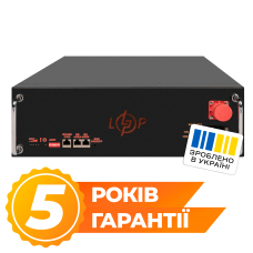 Акумулятор LP LiFePO4 51,2V - 100 Ah (5120Wh) (BMS SP 100A/50А) RM RS485/CAN LCD BL  (Безкоштовна доставка)