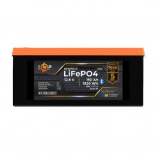Акумулятор LP LiFePO4 12,8V - 150 Ah (1920Wh) (BMS 150A/75А) пластик Smart BT  (Безкоштовна доставка)
