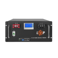 Акумулятор LP LiFePO4 48V (51,2V) - 100 Ah (5120Wh) (Smart BMS 100A) з LCD RM