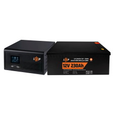 Комплект резервного живлення для котла LP (LogicPower) ДБЖ + літієва (LiFePO4) батарея (UPS 430VA + АКБ LiFePO4 2944W)  (Безкоштовна доставка)