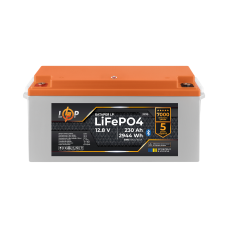 Акумулятор LP LiFePO4 12,8V - 230 Ah (2944Wh) (BMS 100A/100А) пластик Smart BT  (Безкоштовна доставка)