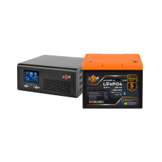 Комплект резервного живлення LP(LogicPower) ДБЖ + літієва (LiFePO4) батарея (UPS В1000 + АКБ LiFePO4 1280W)