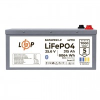Акумулятор LP LiFePO4 25,6V - 315 Ah (8064Wh) (BMS 200A/150А) метал Smart BT (41224)