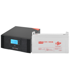 Комплект резервного живлення LP (LogicPower) ДБЖ + гелева батарея (UPS B1500 + АКБ GL 1440W)  (Безкоштовна доставка)