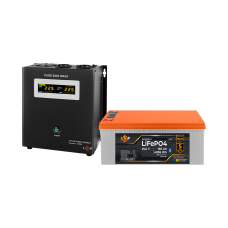 Комплект резервного живлення LP(LogicPower) ДБЖ + літієва (LiFePO4) батарея (UPS В1500 + АКБ LiFePO4 4096W)  (Безкоштовна доставка)